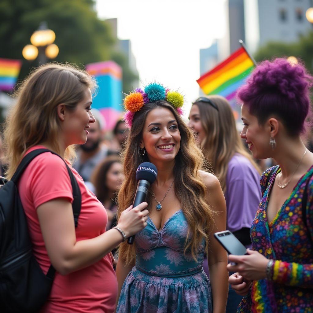 Team covering Sydney Mardi Gras