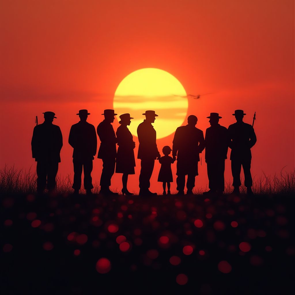 ANZAC Day dawn service with veterans and ceremony